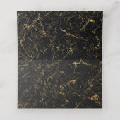 Goudmarmer tint typografie zwart (Binnenkant ongevouwen)