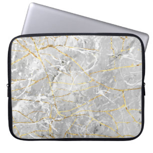 Goudmarmertextuur Laptop Sleeve