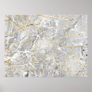 Goudmarmertextuur Poster