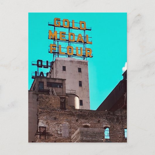 goudmeel briefkaart (Voorkant)