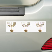 goudmenorah bumpersticker (Op auto)