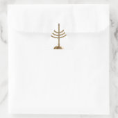 goudmenorah driehoek sticker (Tas)