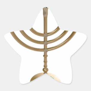 goudmenorah ster sticker