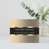 Goudmetaalelegante flyer (Staand voorkant)