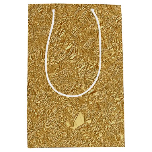 Goudmetaalvlokken Medium Cadeauzakje (Voorkant)