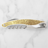 Goudmetalen schroef kurkentrekker (Achterkant)