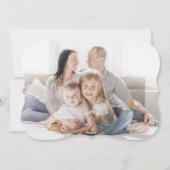 Goudmetallische smaakjes feestdagenkaart (Achterkant)