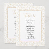 Goudmonsterblad Tafelnummerkaart Kaart (Voorkant / Achterkant)