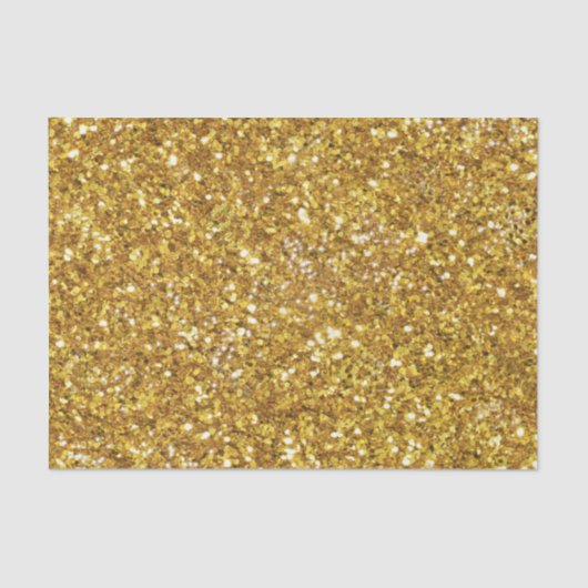 Goudmousserend glitterpatroon tissuepapier (Voorkant)