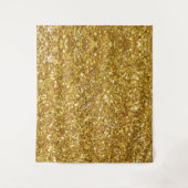 Goudmousserend glitterpatroon wandkleed (Voorkant)