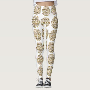 Goudmousserende ventilator leggings