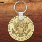Goudmunten Sleutelhanger (Voorkant)