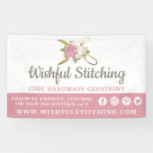 Goudnaaischaar en smakelijke Rozen Spandoek (Horizontaal)