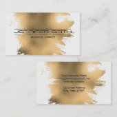 Goudolie geborsteld | Tile Patroon Visitekaartje (Voorkant / Achterkant)