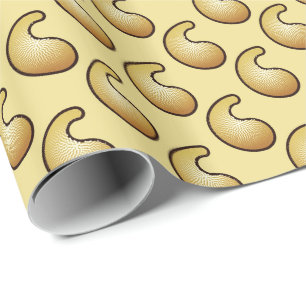 Goudpaisleypatroon Cadeaupapier