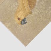  goudpapegaai tissuepapier (Detail)