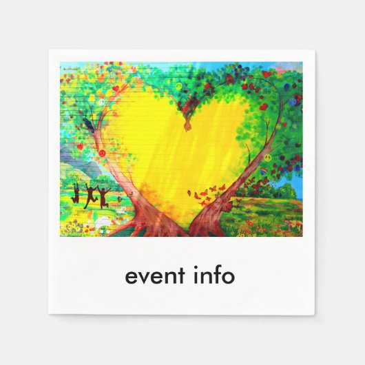 goudpapier servet (Voorkant)