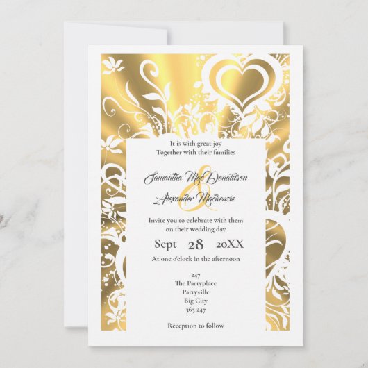 Goudpapier voor oraal gebruik kaart (Voorkant)