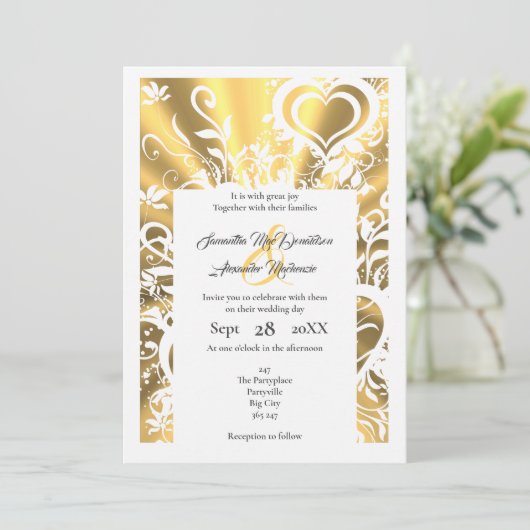 Goudpapier voor oraal gebruik kaart (Staand voorkant)