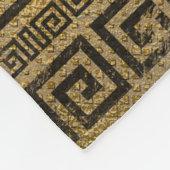 goudpatroon fleece deken (Hoek)