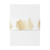 Goudpenseelstreken Bindende monogram Uitnodigingen Wikkel (Achterkant Voorbeeld)