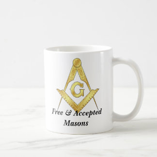 goudplein, goudplein, vrije en geaccepteerde Mason Koffiemok