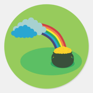 Goudpotje Ronde Sticker