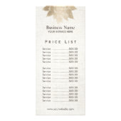 goudprijslijst reclamekaart (Voorkant)