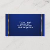 goudrand | Blauw pictogram | Corporate Logo Visitekaartje (Achterkant)