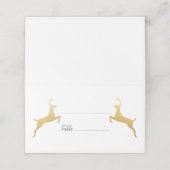 goudrendier | Christmas | Wedding Place Card (Buitenkant ongevouwen)