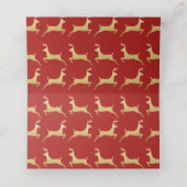 goudrendier | Christmas | Wedding Place Card (Binnenkant ongevouwen)