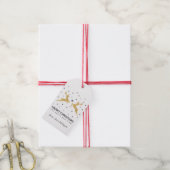 goudrendieren cadeaulabel (Met Touw)