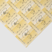 Goudrodet Tissuepapier met vloeiende schoonheid (Detail)