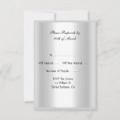 Goudrood Zwart Art Deco RSVP (Achterkant)