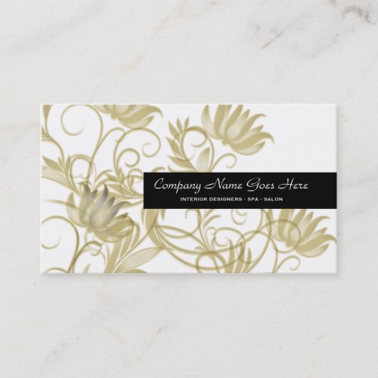 Goudsalon zwart visitekaartje (Voorkant)