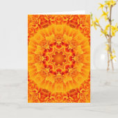 Goudsbloem Mandala Kaart (Gele Bloem)