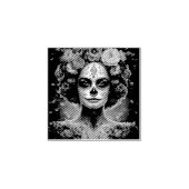 goudsbloem 	rubberstempel (Afrduk)