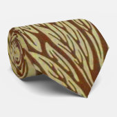 Goudsbloem William Morris Antiek Bloemmotief Stropdas (Opgerold)