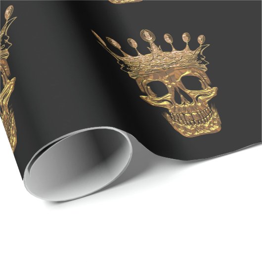 goudschedel cadeaupapier (Rol Hoek)