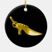 Goudschoen Keramisch Ornament (Achterkant)