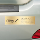 Goudschrift van de leninggever bumpersticker (Op auto)