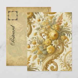 Goudschuld – Gotisch Victoriaans Feestdagenkaart