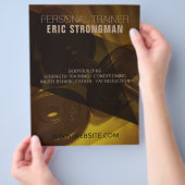 Goudshaven modern abstract afbeelding flyer (Hand)