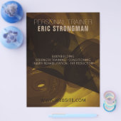 Goudshaven modern abstract afbeelding flyer (Enkel)