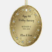 goudsieraad met diamant keramisch ornament (Rechts)