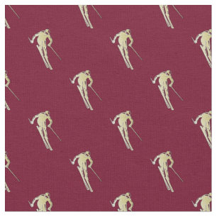 Goudskier op rood stof