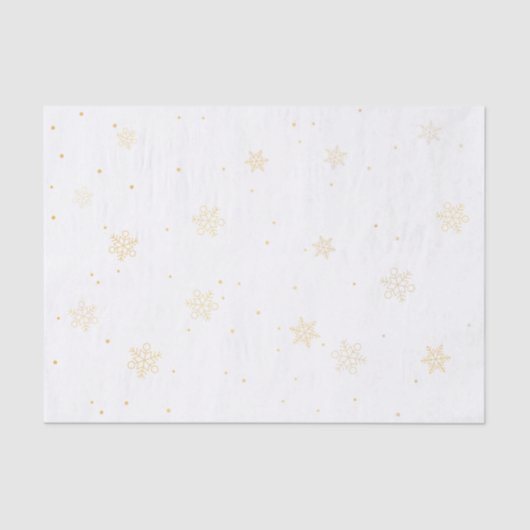 goudsneeuwvlokken tissuepapier (Voorkant)