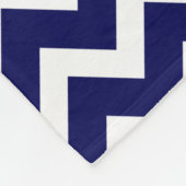 Goudsparken Anchor Navy Blue Chevron Monogram Fleece Deken (Hoek)