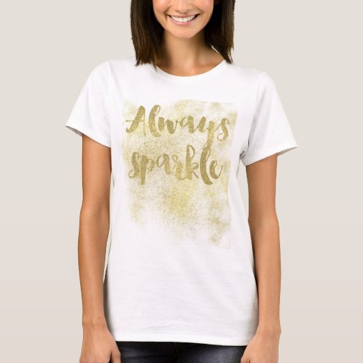 Goudsparkle T-shirt (Voorkant)