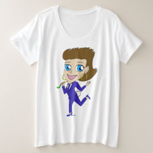 goudstaart grote maat t-shirt